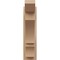 Ekena Millwork 5 1/2-in W x 14-in D x 22-in H Balboa Slat Rough Cedar Woodgrain TimberThane Outlooker, Primed Tan OUTUR055X14X22BOA24RCPR - alternate 5